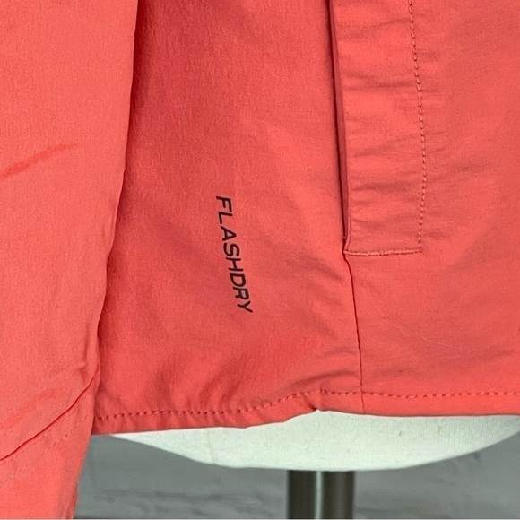 North Face Button Up Shirt Womens Roll Sleeve Flashdry Outdoor Hiking Large - Picture 6 of 11